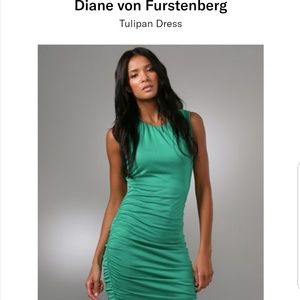 Diane von Furstenberg green dress